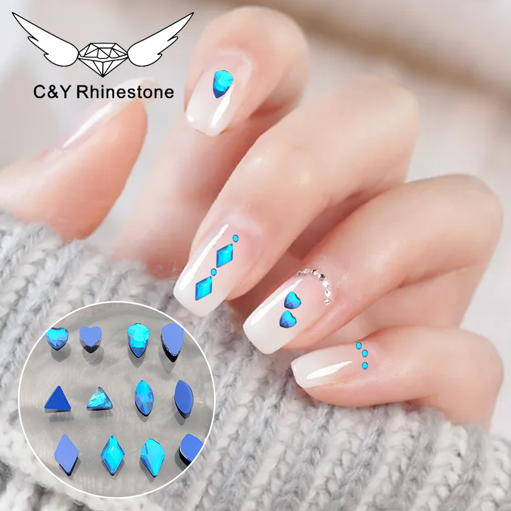 opal mix nail flatback